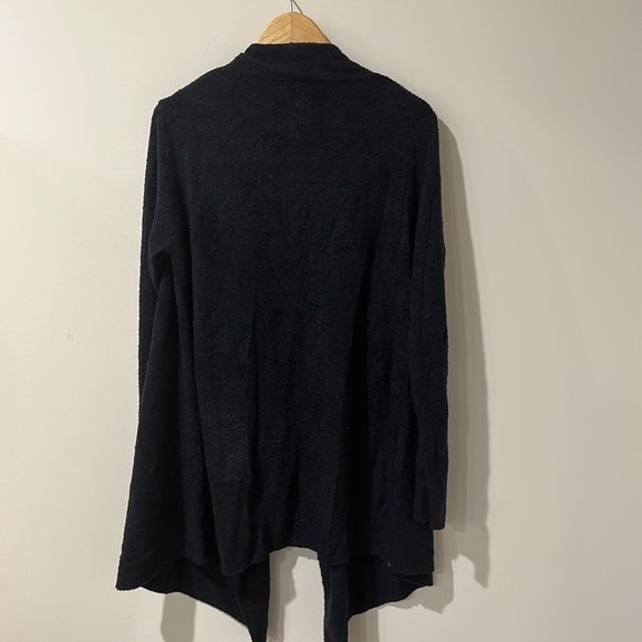 • Barefoot Dreams • Cozy Chic Calypso Open Cardigan Black Soft 1X Women’s - Picture 4 of 4